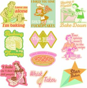 Baking Sticker Extra Large Stickers for Bakers Funny Adhesives with Memes Funny Stickers with Colorful Graphic Decals Funny Food Multi Baking Sticker Extra Large Stickers for Bakers Funny Adhesives with Memes Funny Stickers with Colorful Graphic Decals Funny Food Multi