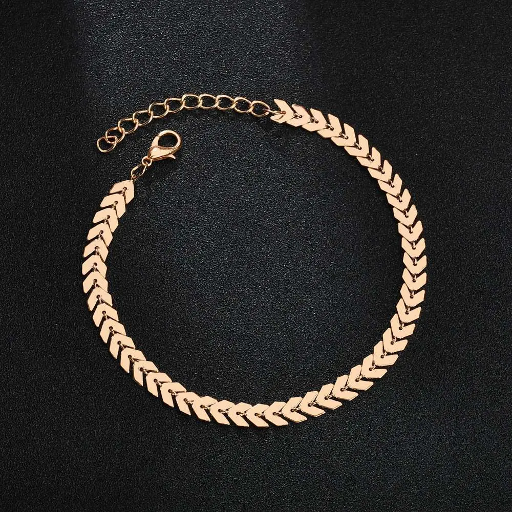 Arrow anklet   Gold