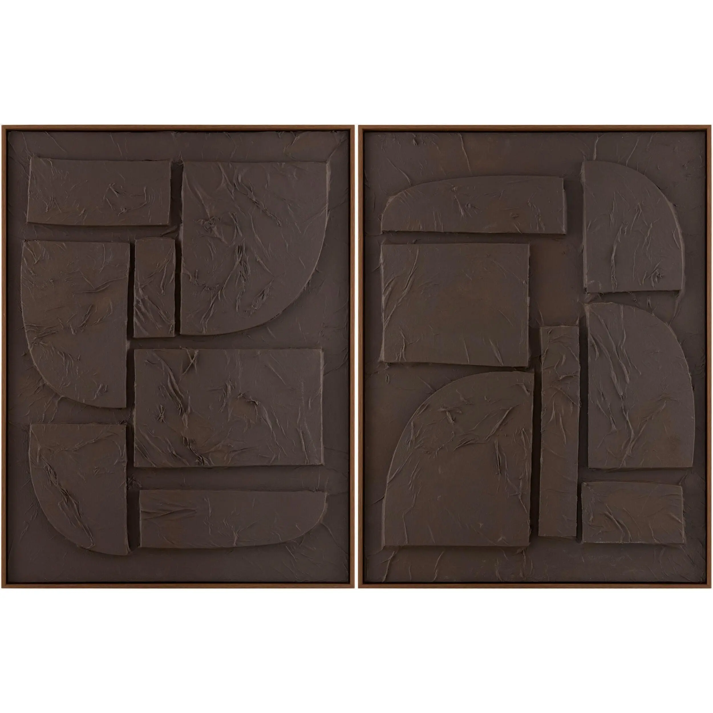 Soft Brick Red Modern Framed Wall Art for modern gallery walls