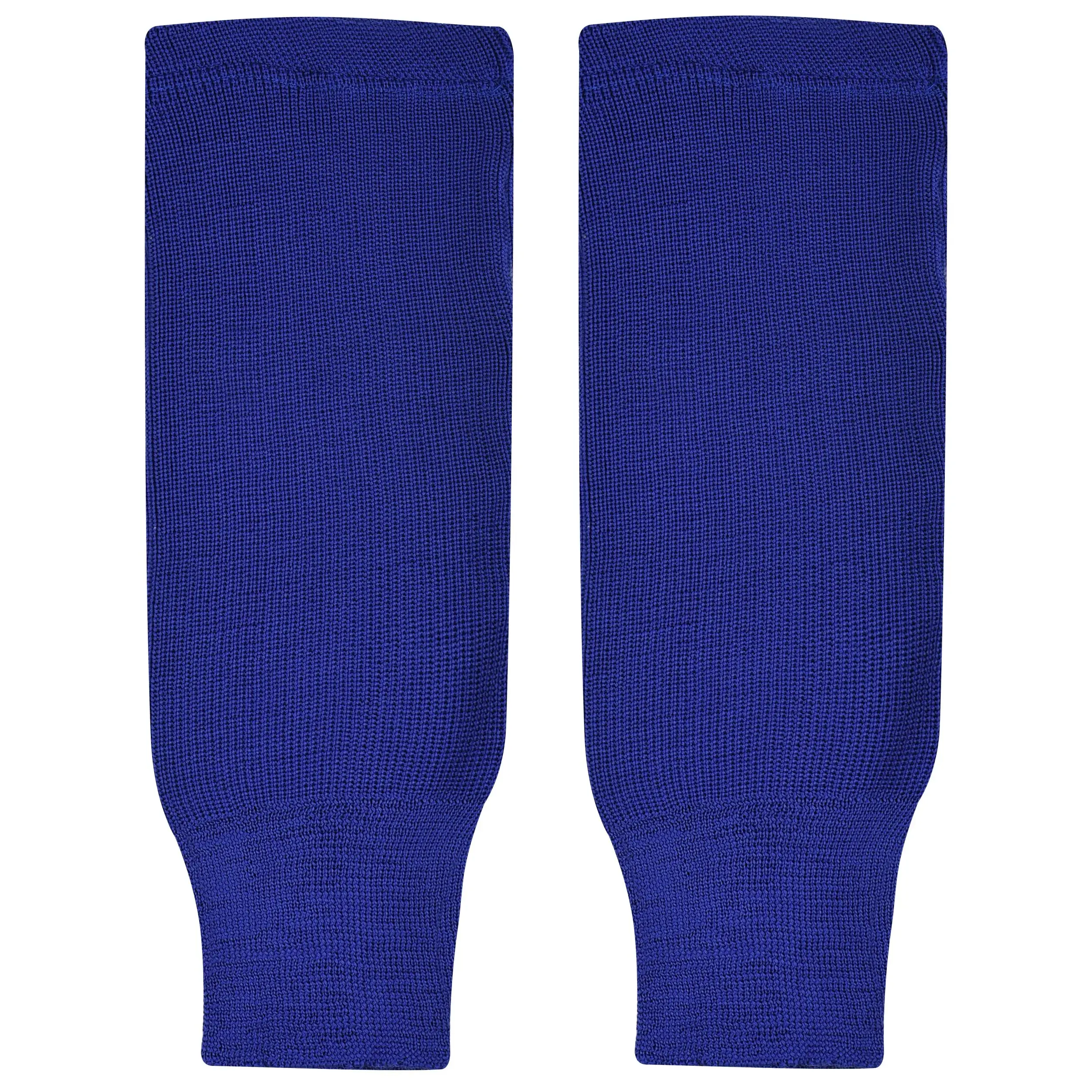 Exxact Sports Knit Hockey Socks - Premium Ice Hockey Socks for Men, Pro Style Athletic Youth Hockey Socks (ROYAL BLUE)