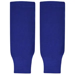 Exxact Sports Knit Hockey Socks - Premium Ice Hockey Socks for Men, Pro Style Athletic Youth Hockey Socks (ROYAL BLUE)