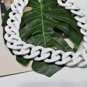 Acrylic Resin Bag Chain Strap Frosted Matte Wide Chunky Handbag Chain European and American Style Luxury Fashion Bag Strap With Diamond Embellished Stylish Purse Accessory Durable Elegant Replacement Strap for Women Bags