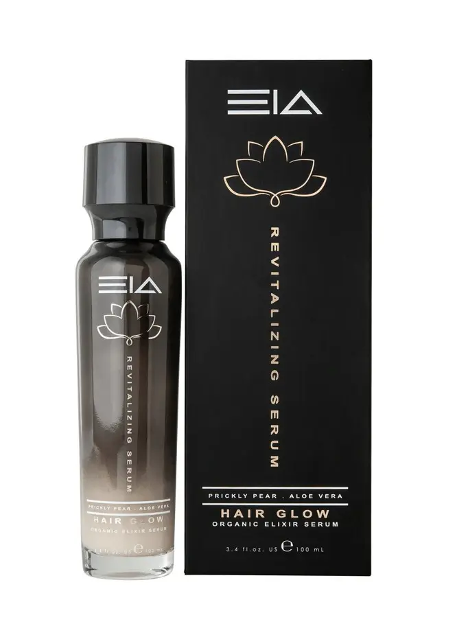 EIA Organic Hair Growth & Repair Serum - Biotin, Rosemary, Aloe Vera & 50+ Herbal Extracts for Natural Hair Growth, Moisturizing, Shine, and Damage Repair - 100ml