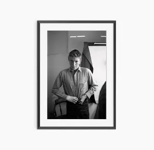 David Bowie Print, Photography Prints, David Bowie Poster, Retro Poster, Black and White Wall Art, Museum Quality Photography Poster