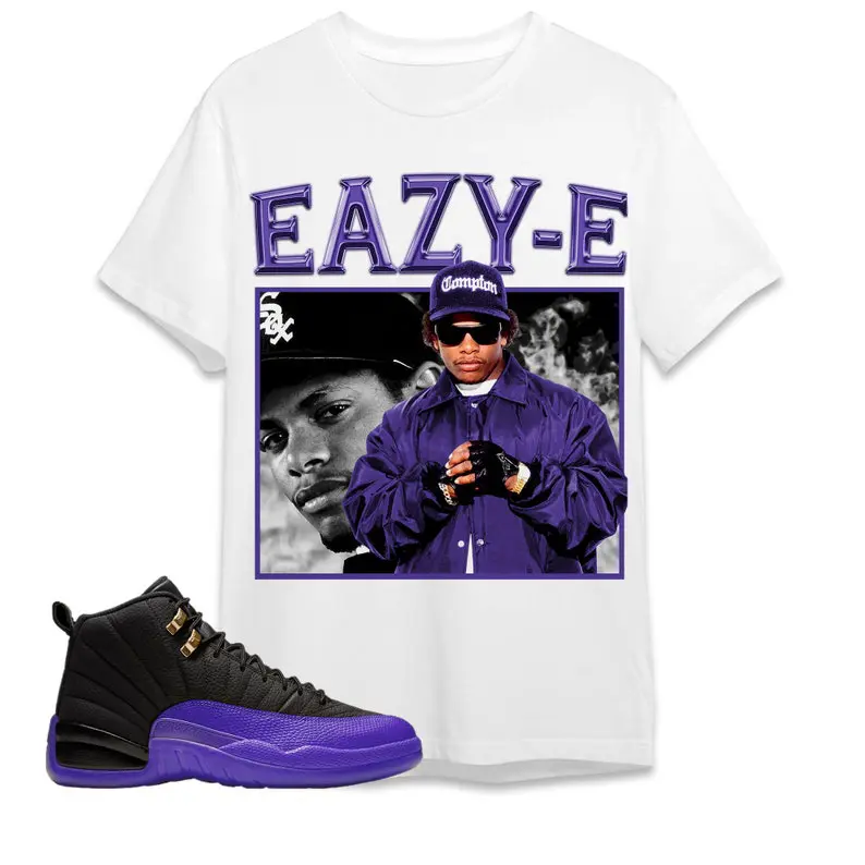 Jordan 12 Field Purple Unisex T-Shirt, Tee, EAZY E, Shirt To Match Sneaker