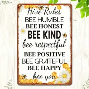 Aluminum Honeycomb Wall Art 8x12 Inch Home Decor Square Metal Sign with Flat Print for Living Room Bedroom Modern Aluminum Decor