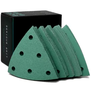 3.5-Inch (93mm) Delta Sanding Sheets - Fits Festool RO 90 Delta