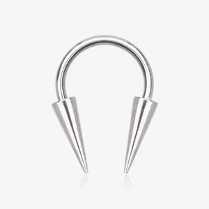 Long Spikes Steel Horseshoe Circular Barbell Long Spikes Steel Horseshoe Circular Barbell