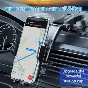 Rotation Suction Cup Car Phone Holder, Car Navigation Bracket For Dashboard, Universal Adjustable Phone Holder Mount, Hand Free Mount for Car Dashboard, Universal Smartphone Holder, Car Cellphone Mount, Car Phone Stand