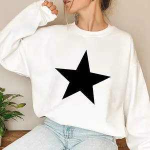 Women's Sweatshirt Casual Print Long Sleeve Round Neck Pullover for Daily Wear, Ladies Clothing Fall & Winter Fashion Unisex Sweatshirts