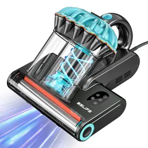 Belife M8 Mattress Vacuum Cleaner,  Anti-allergen Dust Mite Bed Vacuum Cleaner with UV Sanitizing & High Heating & Hot Air, 550W 18Kpa Powerful Suction Double-Cup Deep Cleaning Handheld Vacuum for Bed, Couch, Sofa, Carpet, etc, Corded