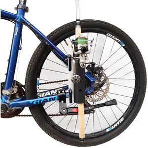 Bike Fishing Rod Holder Bike Fishing Rod Rack and Carrier Easy Mounts Rod to Your Bicycle for Bicycle Fishing