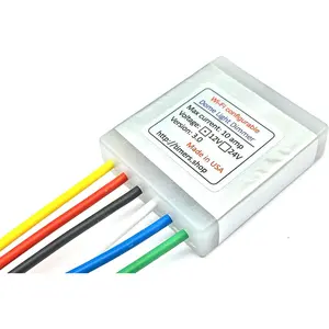 Dome Light Dimmer with Delay, Fits Any Car, 20 Sec and 10 Min Timeout, Rotary Switch, Manual Operation, White