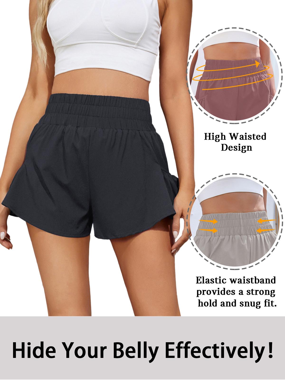 BMJL Womens High Waisted Shorts Athletic Running Shorts Workout Gym Quick Dry Flowy Shorts with Pockets BMJL Womens High Waisted Shorts Athletic Running Shorts Workout Gym Quick Dry Flowy Shorts with Pockets