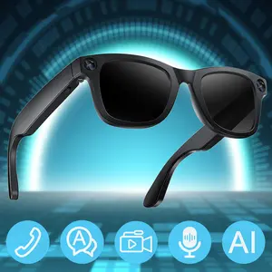 Smart Glasses with HD Camera, Wireless Earphones, Phone Call & Video Recording, 1080P Resolution, Rechargeable Battery, Lightweight Design
