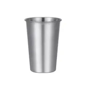 304 Stainless Steel Cup Single Layer Tumbler Outdoor Camping Cup Shatterproof Drinking Glass for Restaurant Use