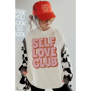 Super Weekend Self Love Club Tee - Ivory