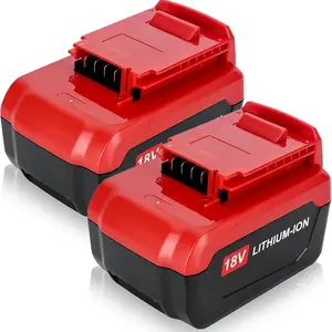 2-Pack 6.0Ah High-Capacity PC18BLX Replacement Battery, Compatible with Porter Cable 18V Lithium-Powered Power Tool Accessories