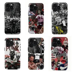 WWE Wrestler CM Punk Smartphone Cases (6 Styles) - Shock-Absorbing Anti-Drop Cellphone Accessories, Lightweight Fashion Shell for iPhone 17/16/15/14/13/12/11 Pro Max/Plus & Samsung Galaxy S23-25 Handheld Devices