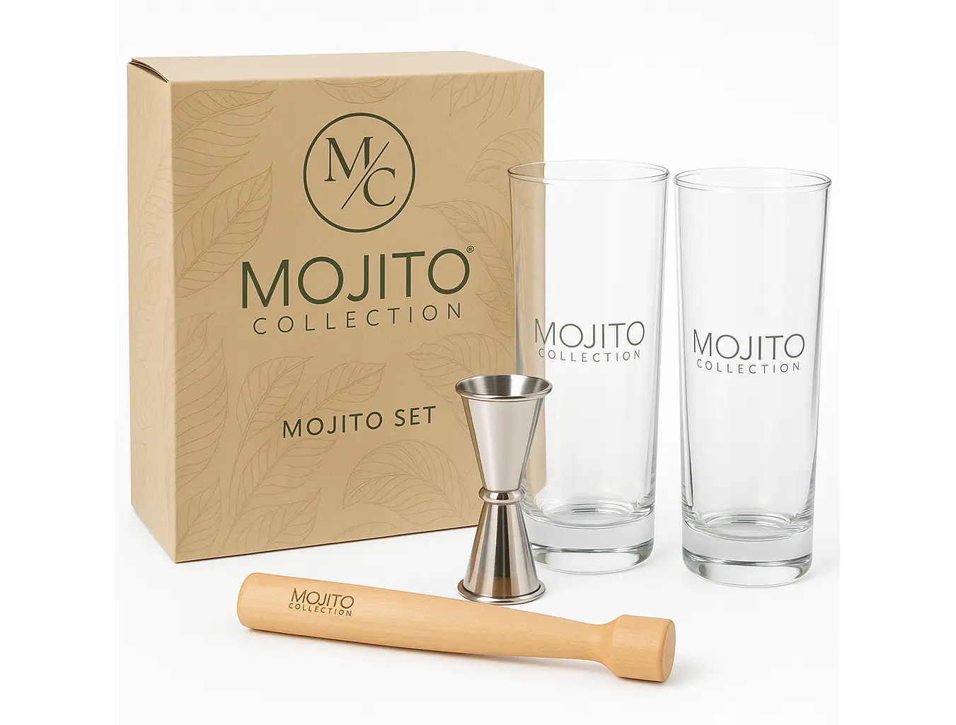 Premium 4-Piece Mojito Cocktail Gift Set
