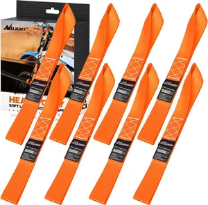 Nilight Soft Loop 1.7”×17" Motorcycle Tie Down Straps Heavy Duty 12000Lbs Max Break Strength for Securing ATV UTV Kayak Moving Cargo