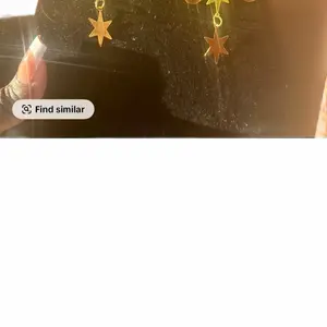 Celestial Sun & Stars Gold Dangle Earrings - Midnight Collection with Intricate Celestial Charms and Elegant Drop-Style Design