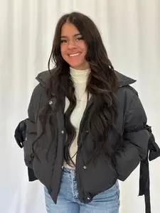 Piper Puffer Jacket With Bows