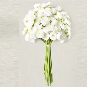 18Pcs Ling's moment Ranunculus Artificial Flower, Faux Silk Mini Ranunculus Flowers for DIY Bouquet, Bulk Fake Wedding Filler Flowers for Centerpieces Arrangements Bridal Shower Decorations (Ivory White) - Home Improvement.