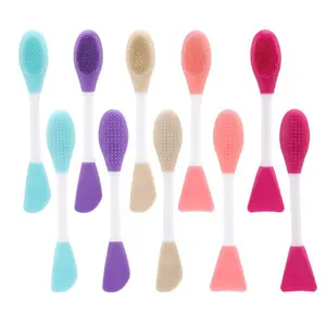 10 Pack Silicone Face Mask Applicators – 2-in-1 Dual-Sided Facial Brush & Scrubber Tool, Soft Silicone Manual Cleansing Brushes for Gentle Exfoliation & Deep Pore Cleaning