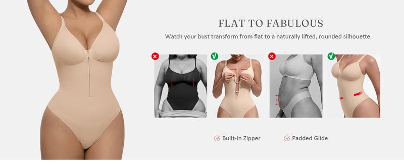 FeelinGirl Seamless Covered Bust Jumpsuit Thong Bodysuit Peach heart collar Fit Womenswear Comfort Shapewear Breathable Comfortable Day Sleeveless Corset Zipper TikTokShopBlackFriday FeelinGirl Seamless Covered Bust Jumpsuit Thong Bodysuit Peach heart collar Fit Womenswear Comfort Shapewear Breathable Comfortable Day Sleeveless Corset Zipper TikTokShopBlackFriday