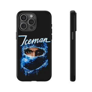 Iceman Inspired Phone Case For iPhone 17 Pro, 16, 15, 14, 13, 12, 11, Blue Rap Aesthetic Protective Cover Gift
