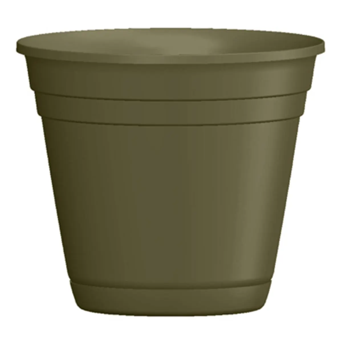 ATT Southern 6 in. Olive Green River Planter with Attached Tray - Indoor Outdoor Planter for Home Improvement, Garden Supplies Use