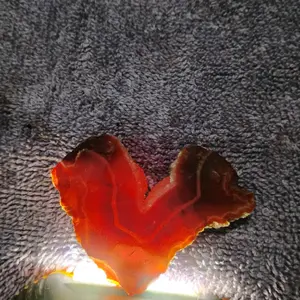 Natural Carnelian Heart with Druzy - Unique Gemstone for Healing and Decor