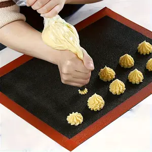 Silicone Baking Mat, 1 Count Reusable Baking Mat, Suitable for Oven Liner Sheet, Cake Pan Mat, Baking Tools, Kitchen Accessories
