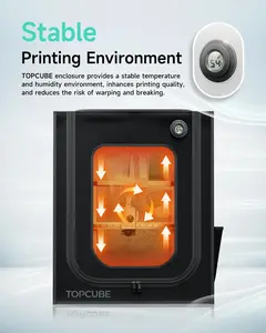 YOOPAI 3D Printer Enclosure for Bambu Lab A1 & A1 Mini – Fireproof, Dustproof Large Enclosure with LED Light