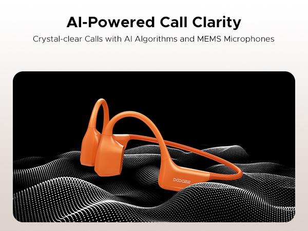 BoneAir Swim IP68 waterproof headphones, Bluetooth + MP3 dual modes, open-ear design, 10H Battery Life Sports Running, hybrid bone and air conduction technology