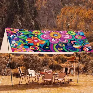 Camping Sun Shade Tent UPF 50+ UV Protection Portable Outdoor Sun Shelter Waterproof Windproof Lightweight Pop Up Canopy Tent for Beach Hiking Picnic Backyard Family Camping Activities
