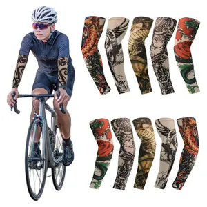 10 Pcs Tattoo Arm Sleeves, Breathable Elastic Cooling Arm Covers, UV Sun Protection for Cycling Running Hiking Fishing Outdoor Activities uv garden arm
