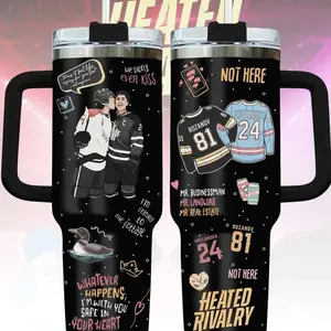 Heated Rivalry Romance 20z 40oz Tumbler, Hollanov Couple Tumbler, Hudson Williams Connor Storrie Cup, Movie Book Fans Gift