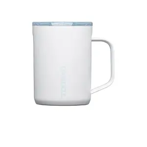 Corkcicle Pure Taste Mug in Ceramic White & Powder Blue