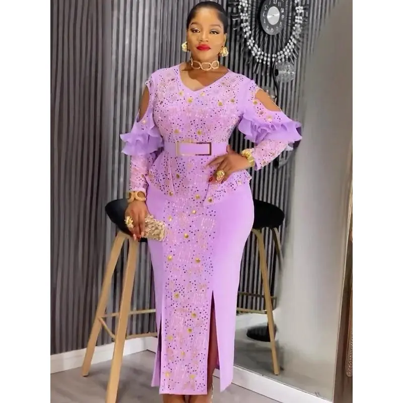 Plus Size African Party Dresses for Women 2026 Dashiki Diamond Bodycon Slit Long Dress Elegant Turkey Muslim Wedding Evening Gown - TikTok Shop Plus Size African Party Dresses for Women 2026 Dashiki Diamond Bodycon Slit Long Dress Elegant Turkey Muslim Wedding Evening Gown - TikTok Shop