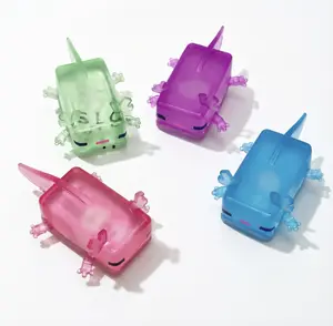 4PC Squeeze Pixelated Animal Stress Relief Fidget, Malt Sugar Animal Figure for Game Fans Party Favors Kids Youth Adult.Sticky Squishy Fidget Toys Silicone Squeeze Toy for Stress Relief,Cute Soft Toys