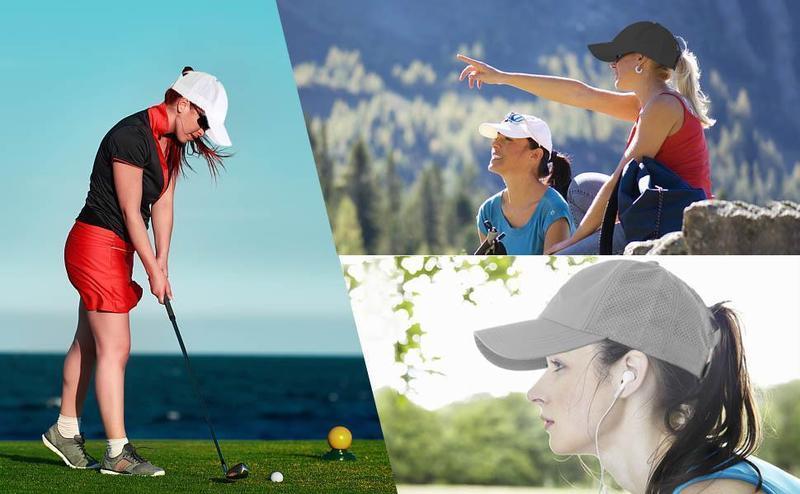 Women’s Ponytail Cap – Adjustable Quick-Dry Baseball Hat for Outdoor & Sports