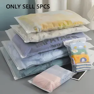 Travel Storage Bag - Transparent Zipper Sealed Reusable, Suitable for Clothing and Shoe Storage, Space saving and Durable Packaging and Organizing Tool