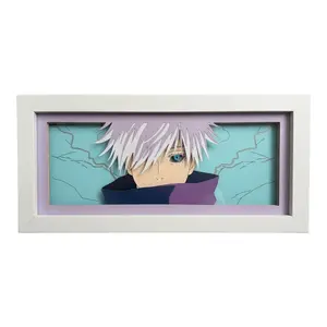 Six-Eyed Sorcerer 3D Shadow Box - Infinity Warrior Layered Wall Art