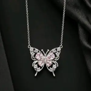 Cadena de mariposa plata 925