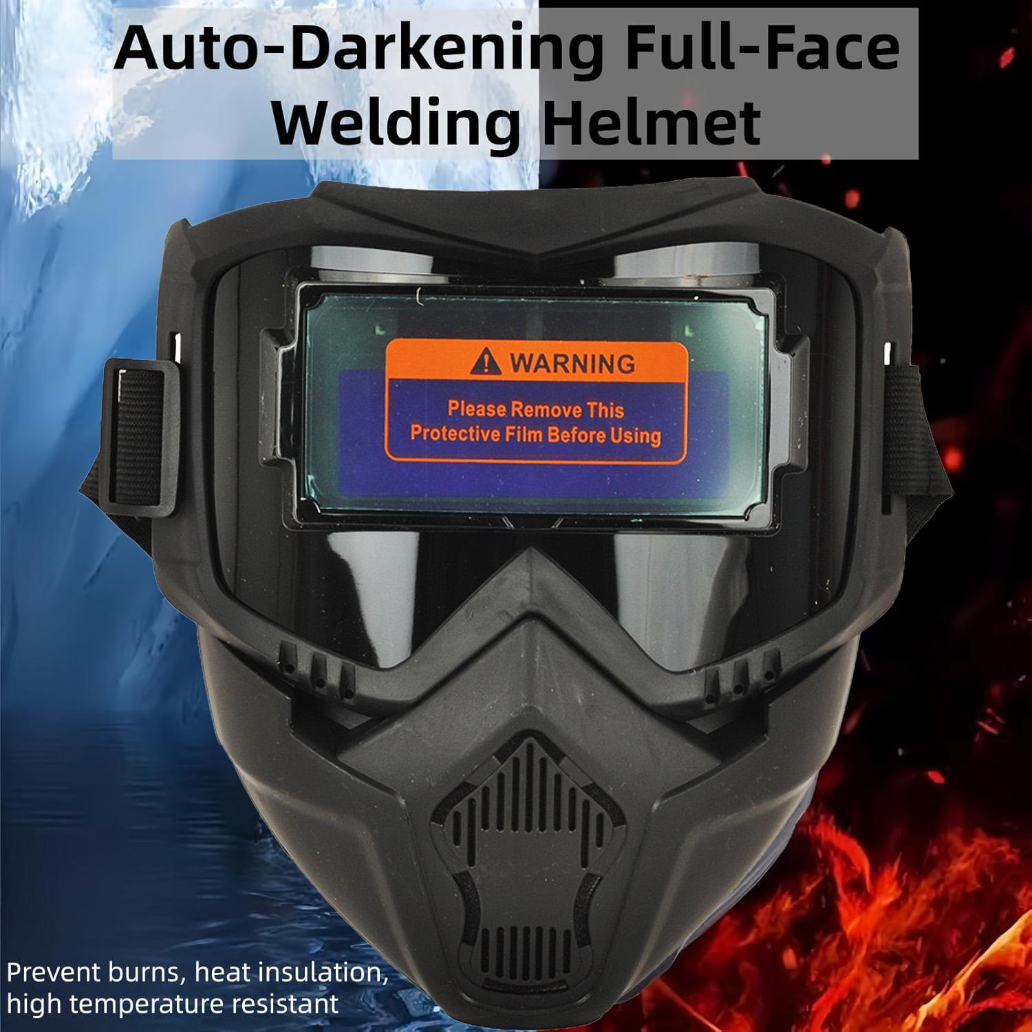 Spring Auto Darkening Welding Helmet – Solar Welding Hood, for TIG MIG ARC Welding, Approved Vented Hard Hat  Plasma Cutting Table