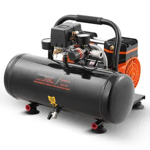 Portable Oil-Free Air Compressor With 2 Gallon Tank, 8 Bar Maximum Pressure, Lightweight Electric Air Pump For Home Garage, Quiet Operation, Durable Aluminum Housing, Tire Inflation, Framing And Nailing