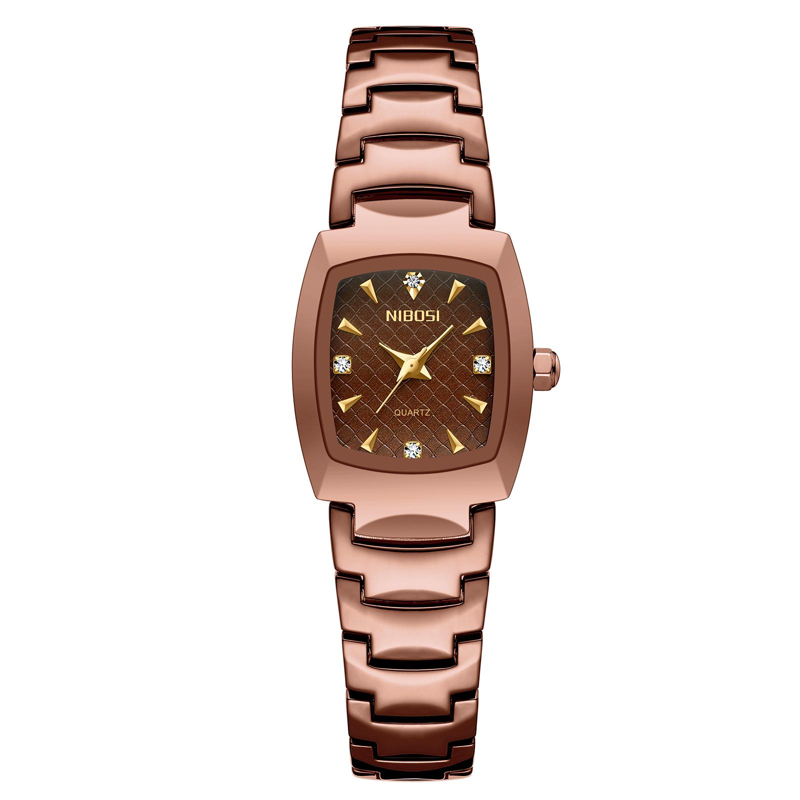 NIBOSI quartz watch, dress quartz watch,vintage elegant ladies watch, Slim analog quartz watch, Women's jewelry bracelet watch, Waterproof dress watch