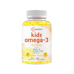 Micro Ingredients Omega-3 for Kids, 240 Veggie Softgels